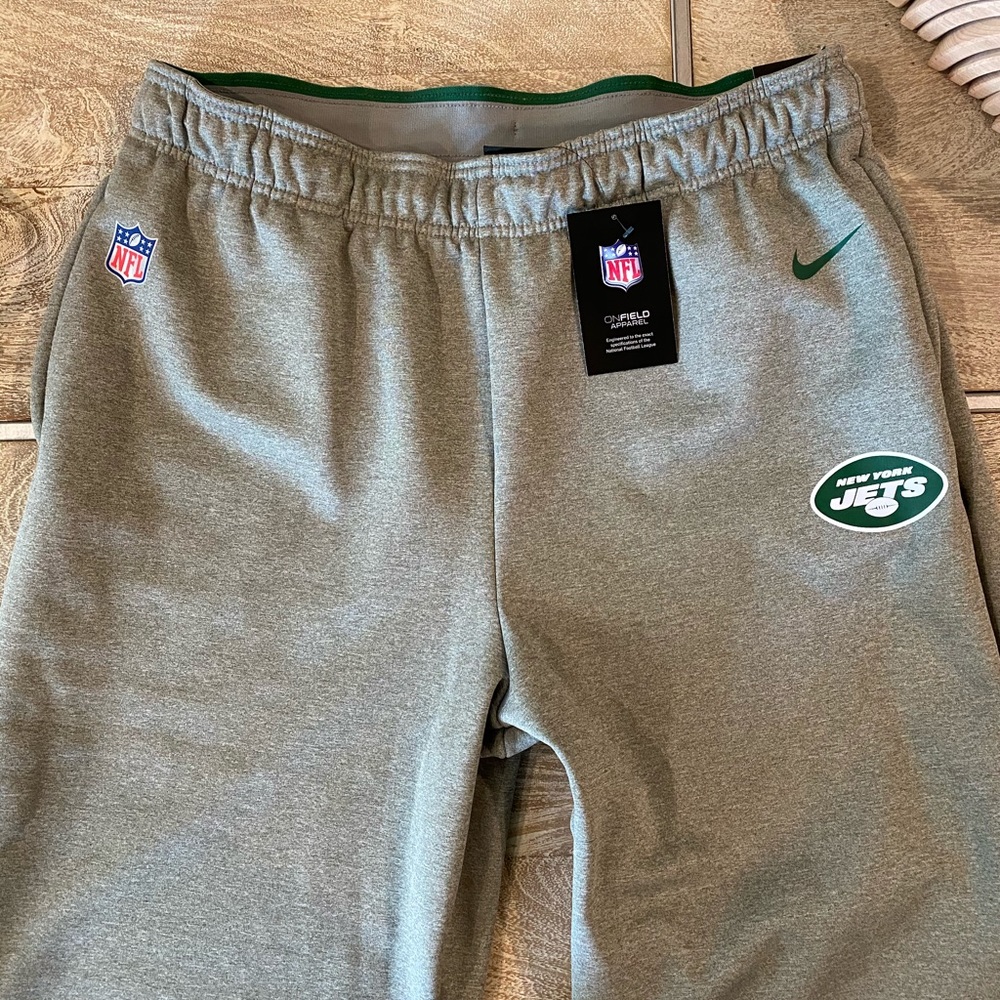 New York Jets NFL team sweatpants Nike Mens Large